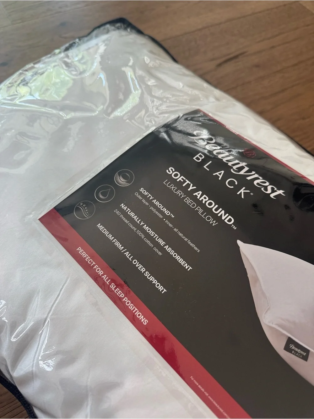 🎉LAST CHANCE🎉BEAUTYREST BLACK Luxurious Down And Feather Blend Pillow